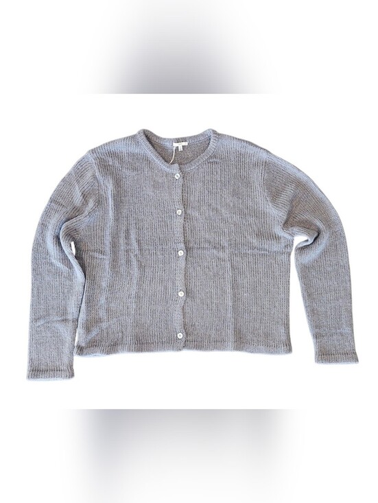 Nia Sweaters - Nia Women's L/XL Grey Button-Front Cardigan NWT